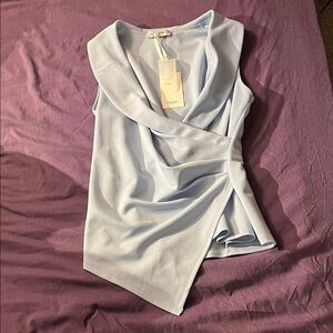 Grace Karin Light Blue Women's Blouse